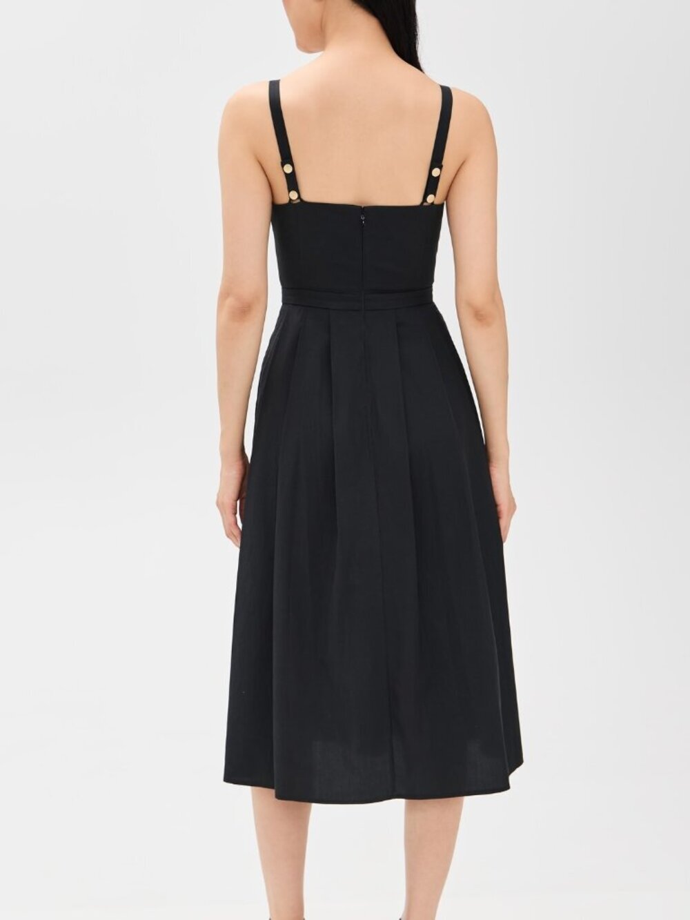 L'AGENCE Esmeralda Sleeveless Midi Dress - Picture 2 of 7